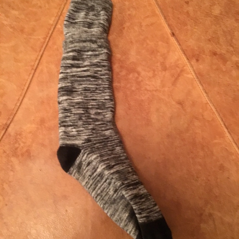 Black-and-White Striped Socks